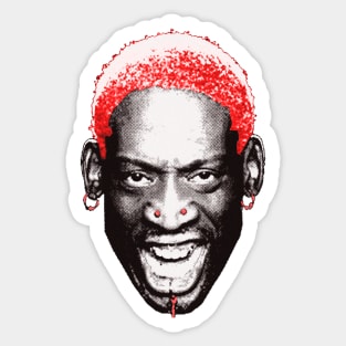 Rodman red Sticker